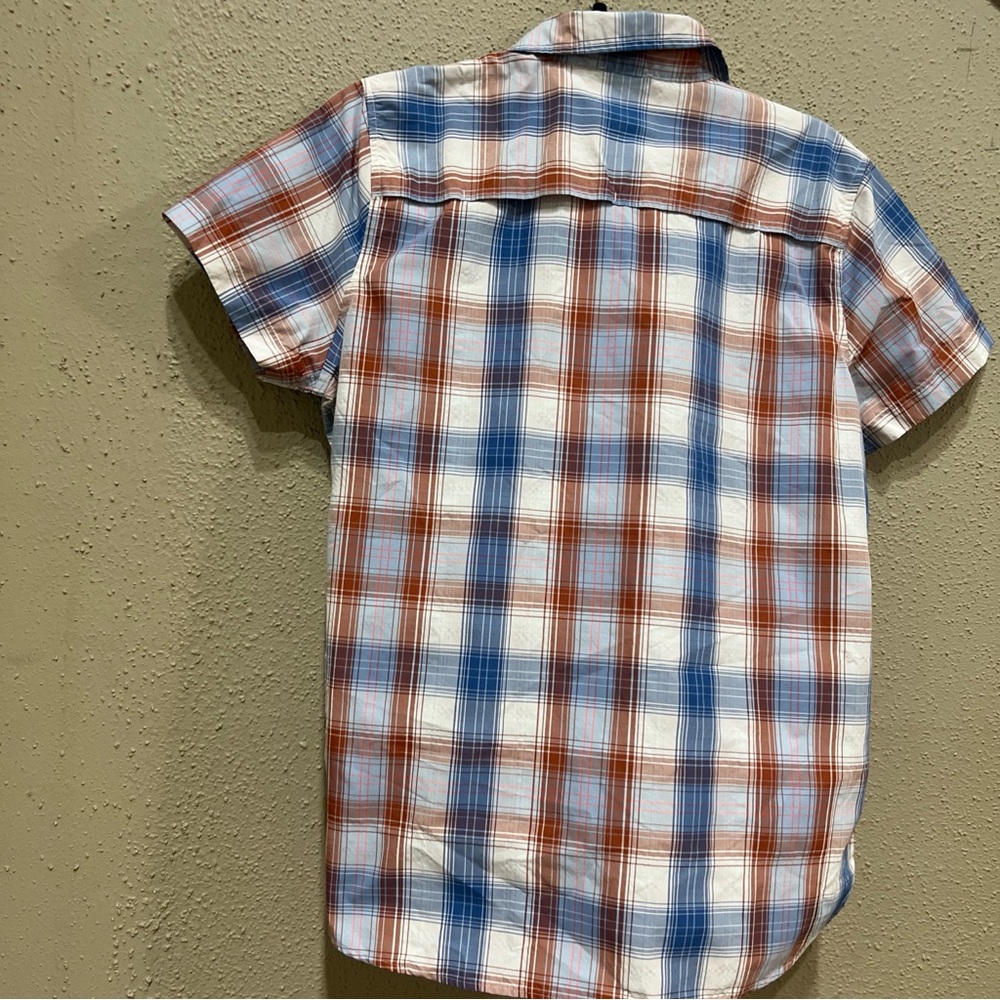 Eddie Bauer Travex Women's Blue & Red Plaid Hiking Shirt Top; M - Picture 14 of 14